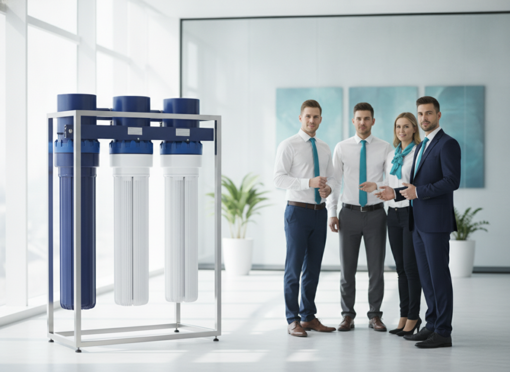 Fine micron cartridge filters for final polishing before RO membrane elements
