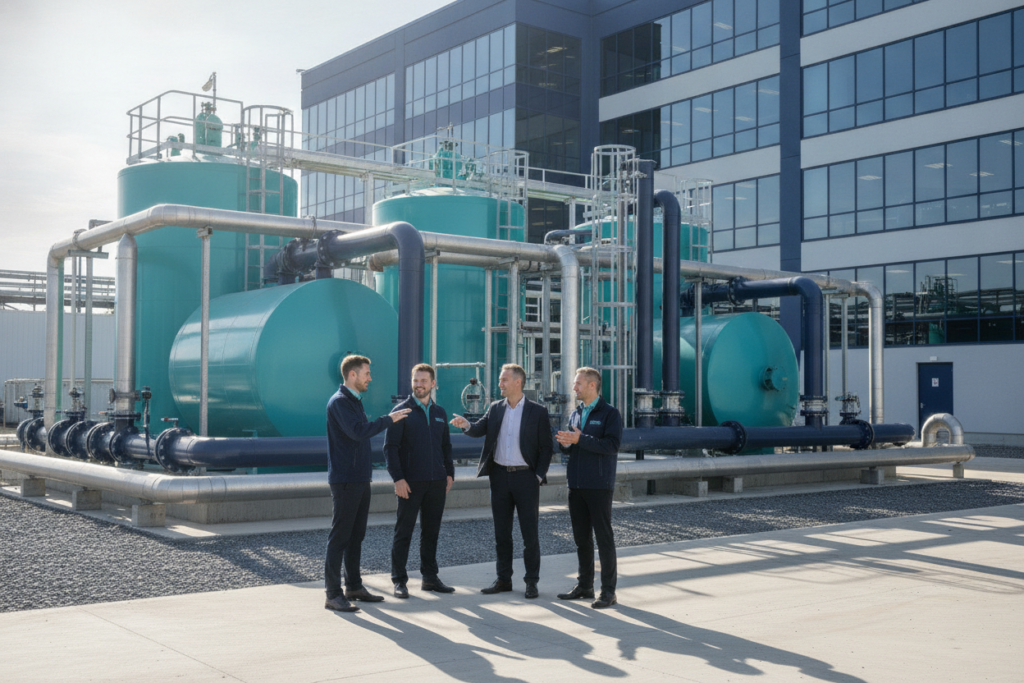 Effluent treatment plant installation at a textile manufacturing facility